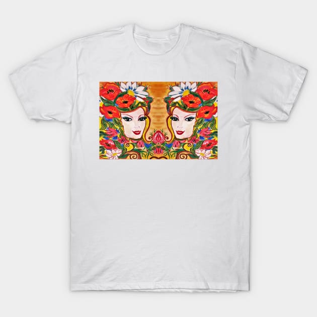 Ukrainian Beauty T-Shirt by RuslanaART